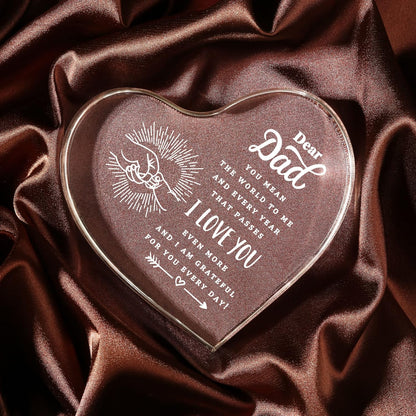 🧩Heart shaped acrylic plaque for dad