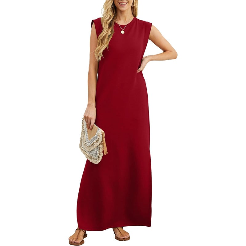 🔥SUMMER SALE 49% OFF⏰Women's Casual Loose Split Wrinkle-Free Maxi Dress