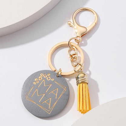 Letter Tassel Keychain