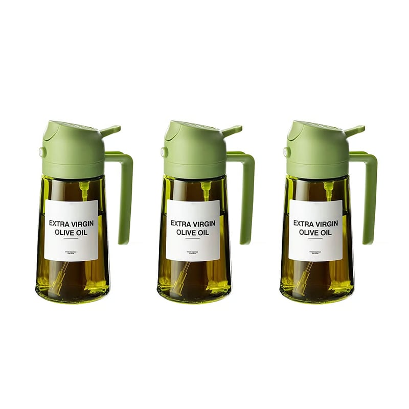 2-in-1 Glass Oil Spray and Pour Bottle