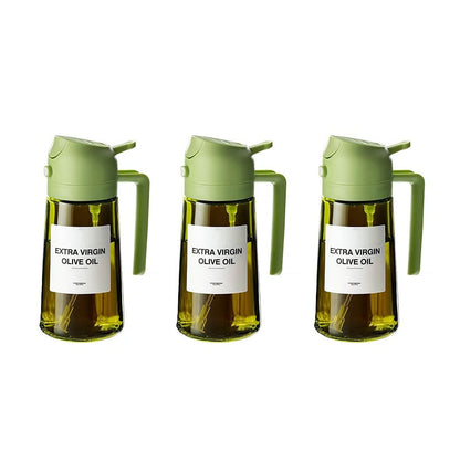 2-in-1 Glass Oil Spray and Pour Bottle