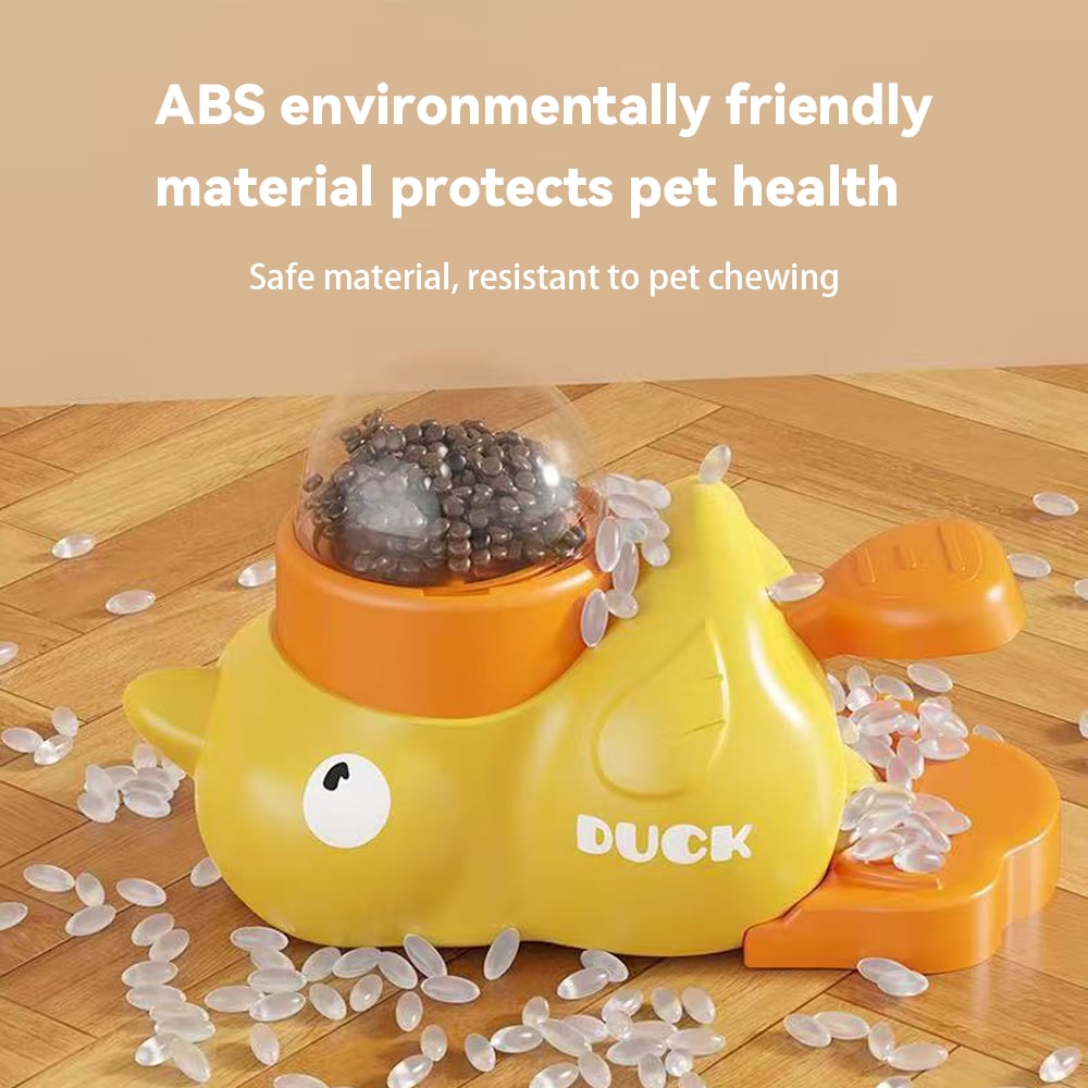 🏆Flash Sale⚡Little Yellow Duck Pet Feeder - Interactive Pecking Fun for Kids!
