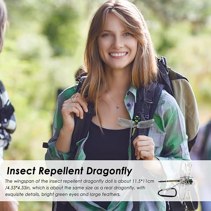 🏆Flash Sale⚡ 50K+ SOLD! Almost Gone-💥Dragonfly Clip-On Bug Repellent - Realistic & Non-Toxic Pest Control for Outdoor Enthusiasts