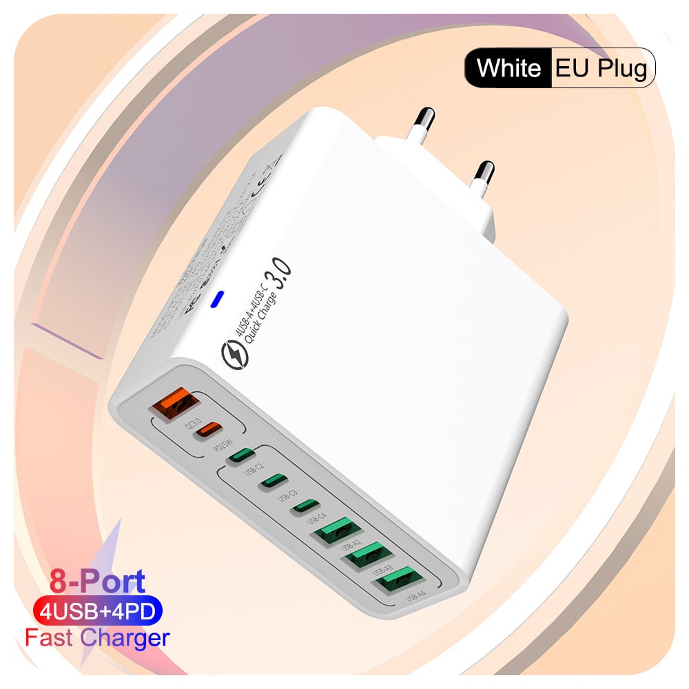 🔥🔥8 in 1 Ports USB Fast Charger