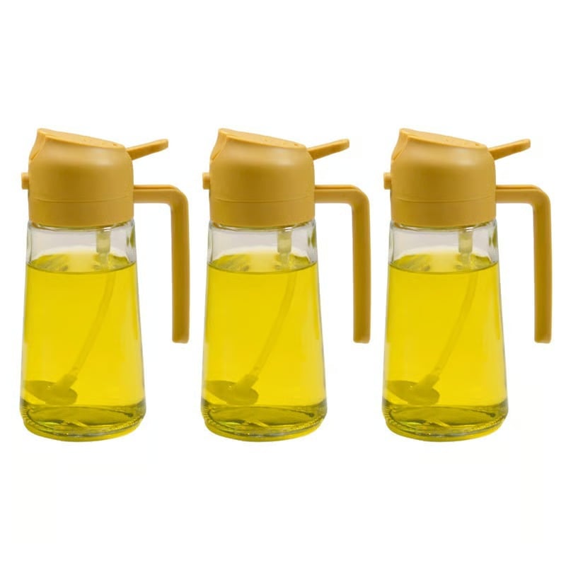 2-in-1 Glass Oil Spray and Pour Bottle