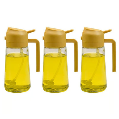 2-in-1 Glass Oil Spray and Pour Bottle