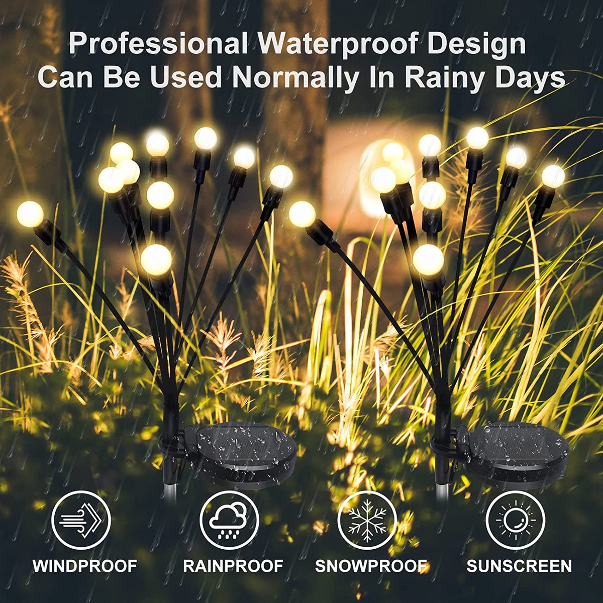 🔥Hot Sale-40% Off🔥Solar Powered Firefly Garden Light