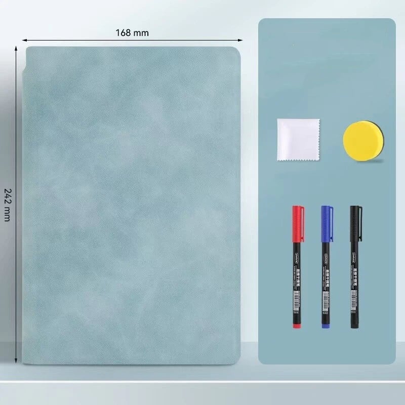 Smart Reusable Leather Notebook