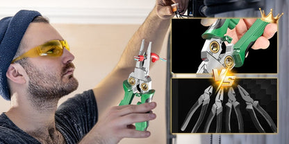 Industrial Grade 8-in-1 Wire Pliers with Voltage Detection