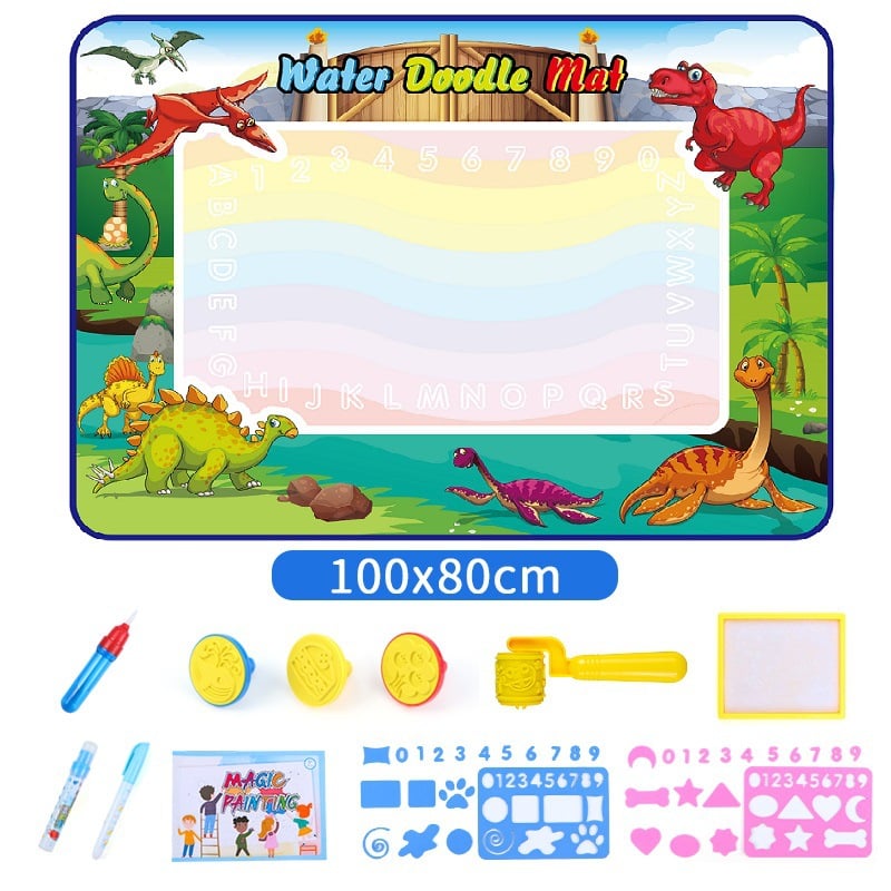 🎁Water Doodle Mat ,Aqua Painting Drawing Mat Mess Free Learning Toy Mat