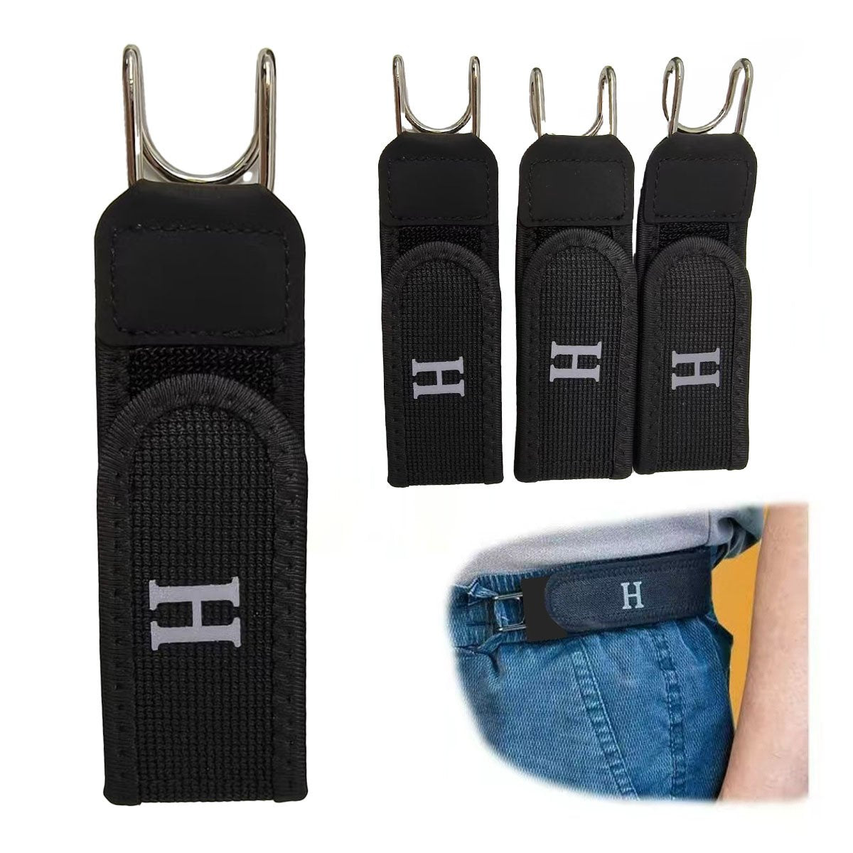🔥Tactical Metal Hook Elastic Belt (1 Pair)