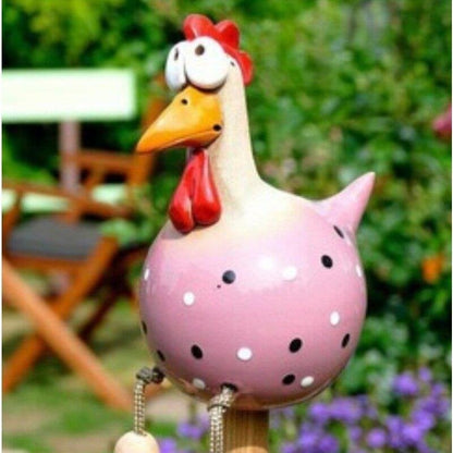 💖💖Funny decorative chicken, eye-catching decoration!
