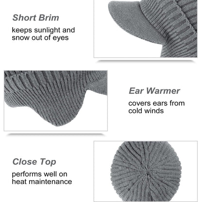 🔥Elastic Warm Ear Protection Knitted Hat☃️