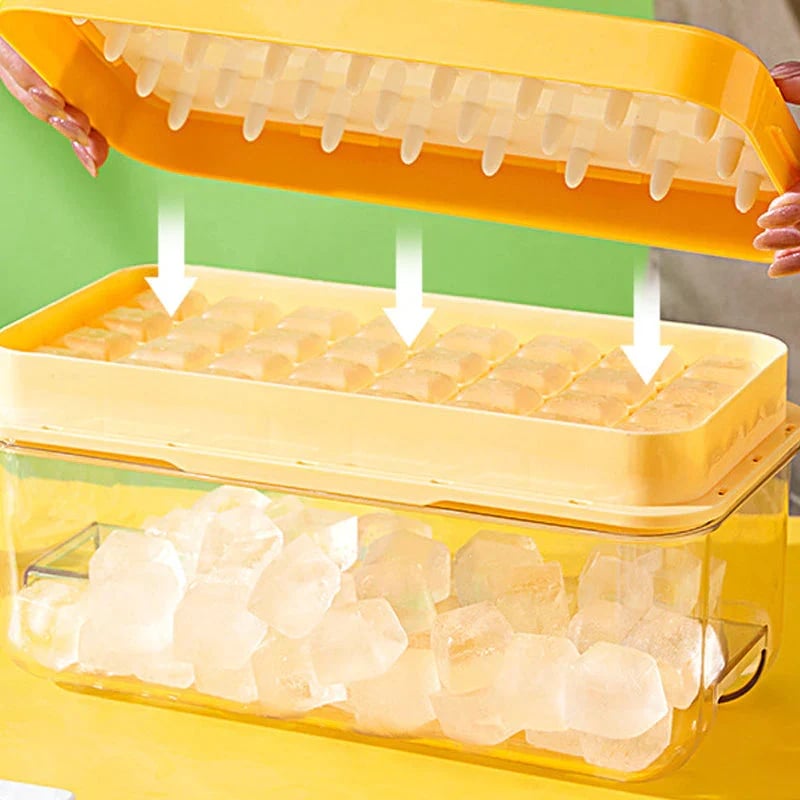 Press Type Ice Cube Maker