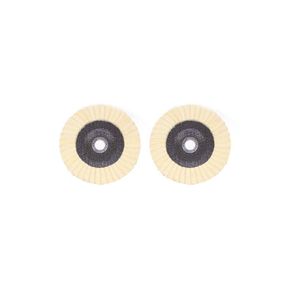 Wool felt flap polishing disc