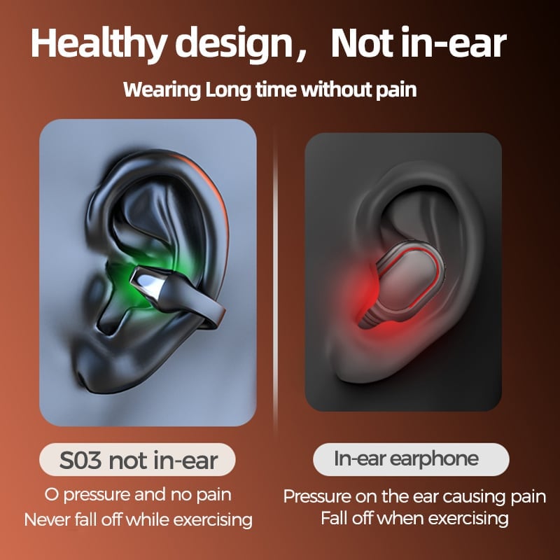 🔥Buy 2 Get 49% OFF & Free Shipping🔥2024 Wireless Ear Clip Bone Conduction Headphones🎧