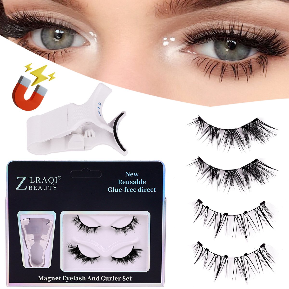 🔥Buy 2 Get49% OFF,Buy 3 Get 15% OFF💥Premium Magnetic Eyelashes | Easy, Quick, Safe!