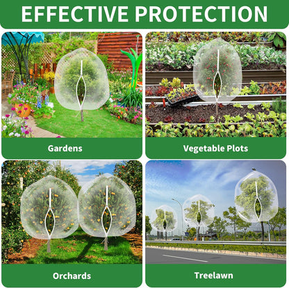 🏆Flash Sale⚡Garden Mesh Netting with Drawstring - Bird & Insect Barrier Protection for Citrus Trees, Vegetables & Fruits (Reusable, Breathable, UV-Resistant Plant Cover)