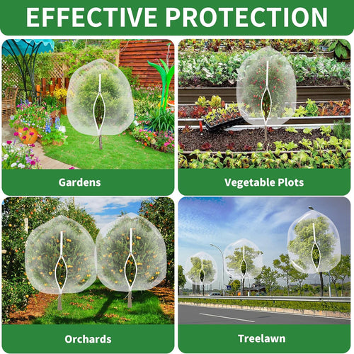 🏆Flash Sale⚡Garden Mesh Netting with Drawstring - Bird & Insect Barrier Protection for Citrus Trees, Vegetables & Fruits (Reusable, Breathable, UV-Resistant Plant Cover)