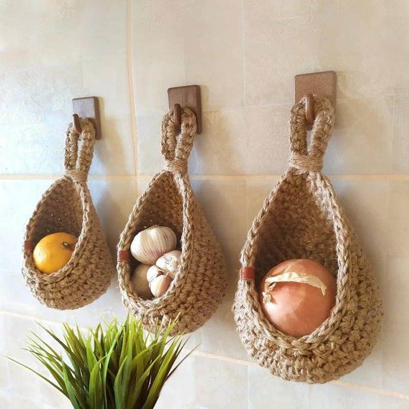 Hanging Wall Vegetable Fruit Baskets