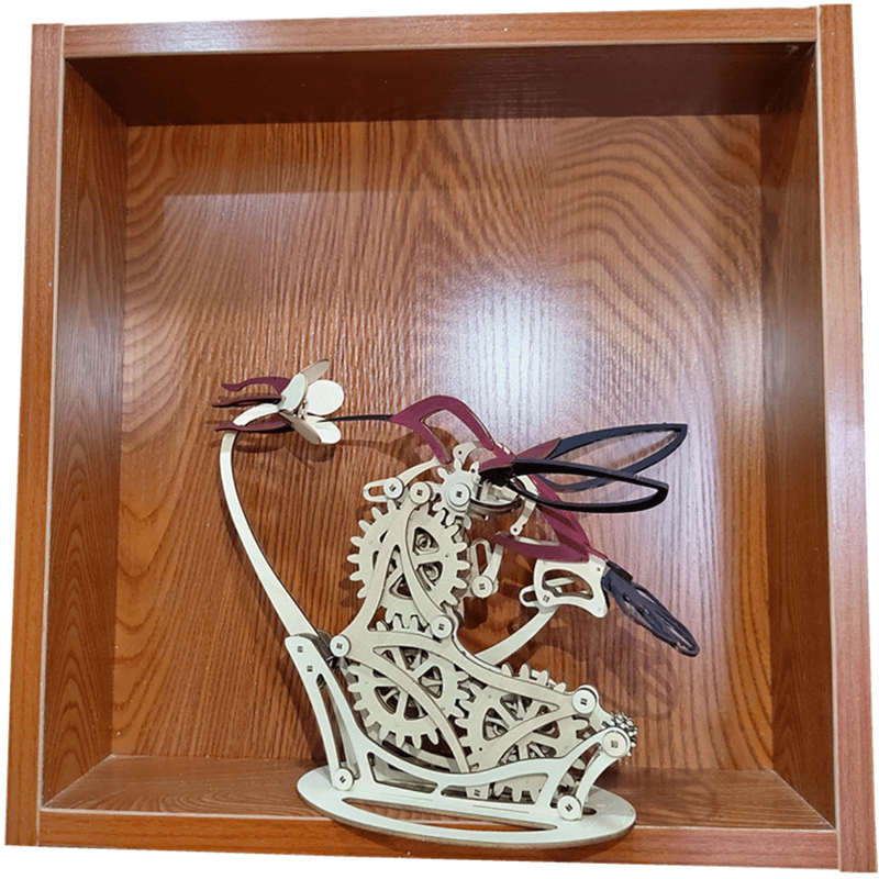 3d Wooden Mechanical Hummingbird