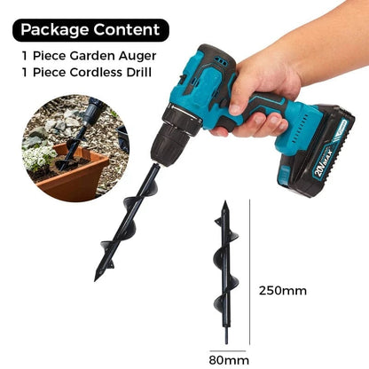SAKER® Garden Auger Drill Bit with Cordless Drill