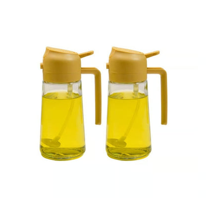 2-in-1 Glass Oil Spray and Pour Bottle