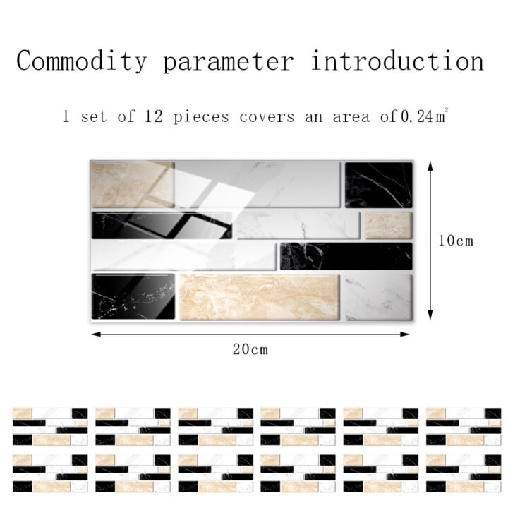 🔥 CREATIVE HOME BEAUTIFICATION 3D TILE STICKERS