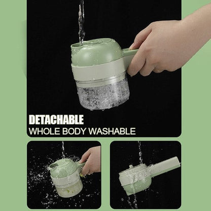 Best kitchen Tool💝 4 In 1 Handheld Electric Vegetable Cutter Set