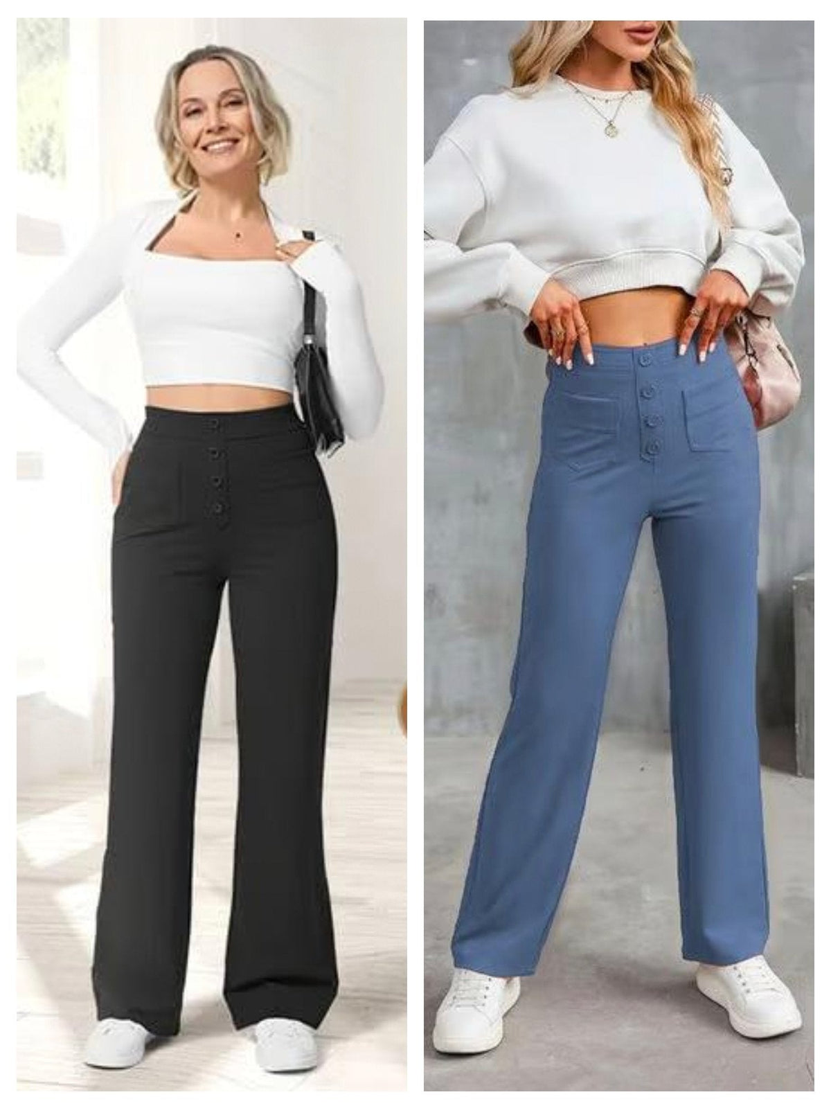 Women's Casual High Waist Stretch Pants