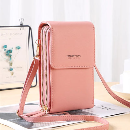 Large Capacity Elegant Crossbody Touch Screen Phone Bag