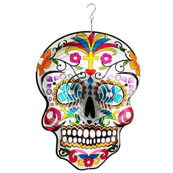 🔥 Sugar Skull Wind Spinner