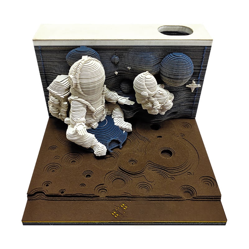 🔥 ✨3D Art Craft Notepad ( With Light )💡