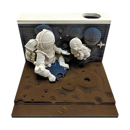 🔥 ✨3D Art Craft Notepad ( With Light )💡