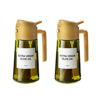 2-in-1 Glass Oil Spray and Pour Bottle