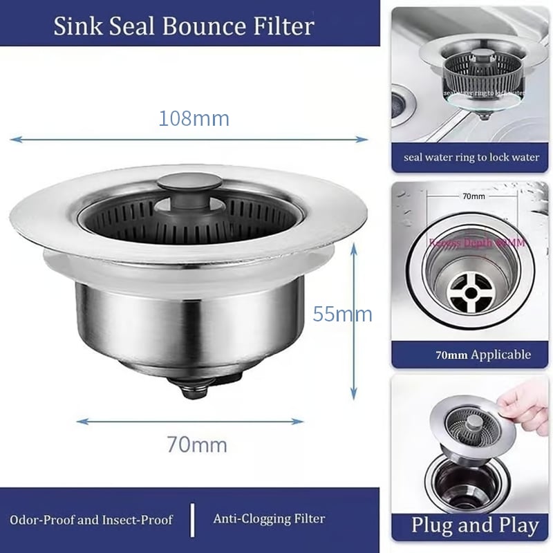 🔥Kitchen Sink Odor Filter
