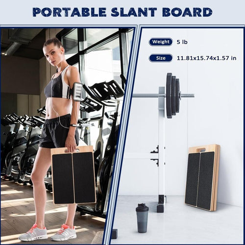🔥Portable Wooden Slant Board for Calf Stretching